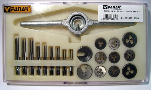 GEWINDESCHNEIDMatrizen-SET M1 - M2,5 FANAR MINI