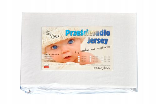 Frotteelaken mit Gummiband  Nyks Jersey-Spannbettlaken 120 x 200 cm