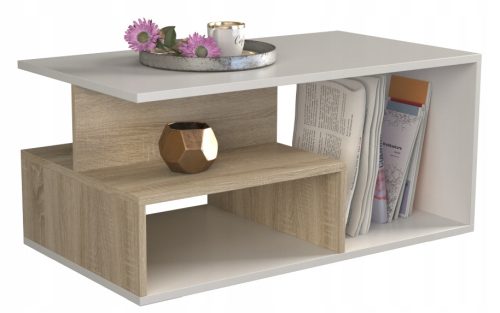  TopEshop Prima rechteckiger Couchtisch 90 x 51 x 43 cm Sonoma-Eiche