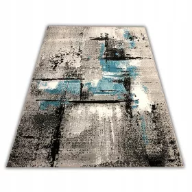    Moderner Wohnzimmerteppich MARMUREK Esche Lila ALFA NEW IDEA 120x170