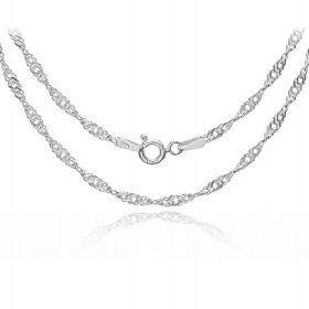  SINGAPUR-SILBERKETTE 45 CM DAMEN-SILBER 925