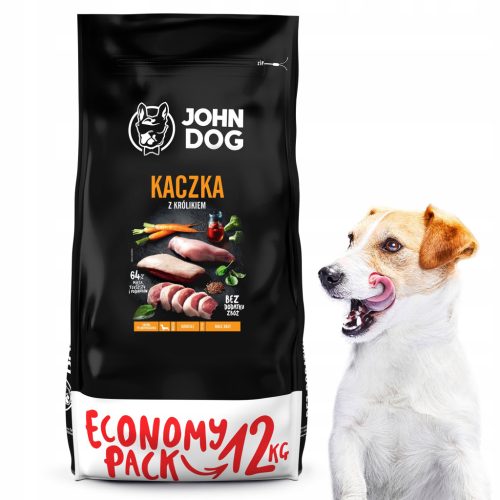  John Dog Trockenfutter Ente 12 kg