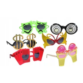    Fotokabine, lustige Brille, Set, Selfie-Event, Geburtstag, Karneval, Weihnachtsbaum