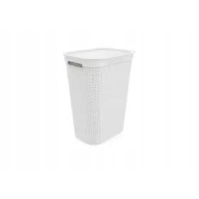  Rotho 50l freistehender Wäschekorb, weiß