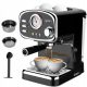  Yoer Breve 1100 W schwarze Espressomaschine