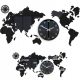  ModernClock Wanduhr weiß, Grautöne, silber 110cm