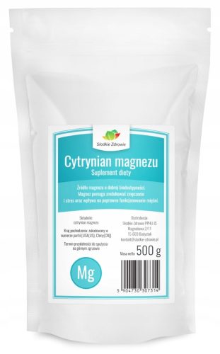 Magnesiumcitrat 1kg - Hochverfügbares Nahrungsergänzungsmittel in zwei 500g Packungen