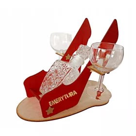  Gläser, Karaffe, Anstecknadel, Schuh, Rentnergeschenk