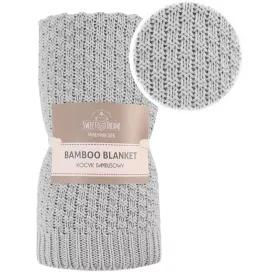  Mikos Decke 80 x 100 cm in den Farben Grau und Silber