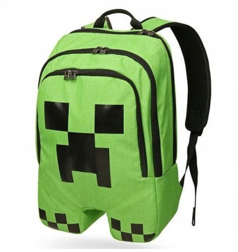 Minecraft Rucksack mit Creeper Emblem - Wasserdicht und Geräumig