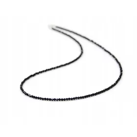  Faveo Turmalin Halskette 2mm 45 cm schwarz