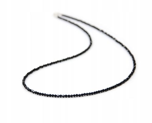  Faveo Turmalin Halskette 2mm 45 cm schwarz