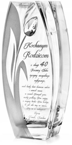 Vasen – modern und traditionell Asa Glasvase, Glas, 15 x 32 cm