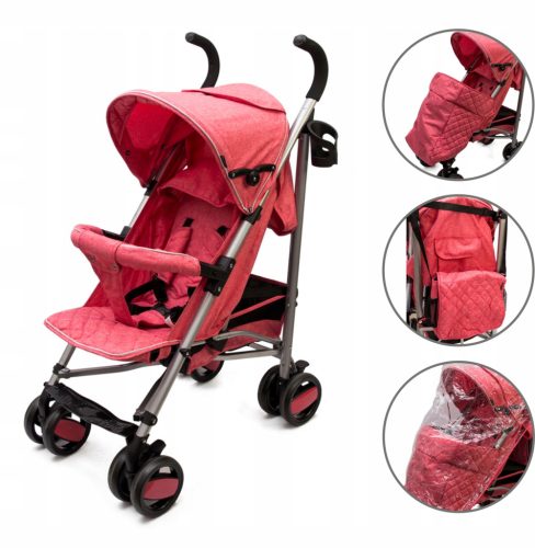  Bauerkraft Kinderwagen, Regenschirmtasche, rosa