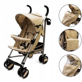  Bauerkraft Kinderwagen, Regenschirmtasche, beige