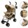  Bauerkraft Kinderwagen, Regenschirmtasche, beige