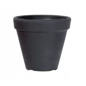    Prosperplast-Blumentopf, 58 cm x 58 x 47 cm, Durchmesser 58 cm, Kunststoff in den Farben Grau und Silber