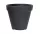  Prosperplast-Blumentopf, 58 cm x 58 x 47 cm, Durchmesser 58 cm, Kunststoff in den Farben Grau und Silber