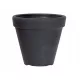  Prosperplast-Blumentopf, 58 cm x 58 x 47 cm, Durchmesser 58 cm, Kunststoff in den Farben Grau und Silber