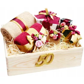    GROßES SET Handtücher Tolles Geschenk zum 50. Hochzeitstag, Geburtstag, Jubiläum