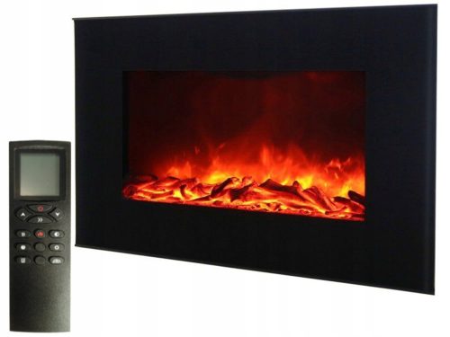 Wandkamin mit Heizfunktion DacEnergy schwarz 1900 W 65 x 46 x 13 cm