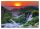 3D-Fototapete SUNSET WATERFALL WOHNZIMMER 368x254