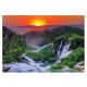 3D-Fototapete SUNSET WATERFALL WOHNZIMMER 368x254