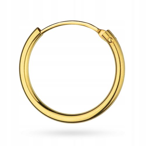  GOLD KREIS OHRRING PR 585 LIPPEN AUGENBRAUEN NASE OHR 15mm