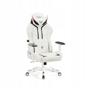  Diablo Chairs X-Ray Gaming-Stuhl, weißes Öko-Leder