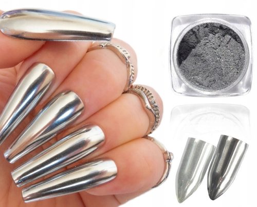  NAGELPULVER MIT CHROMSPIEGELEFFEKT + APPLIKATOR