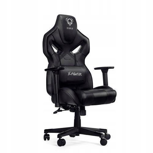  Diablo Chairs X-Fighter Gaming-Stuhl, schwarzes Öko-Leder