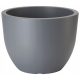  Form-Plastic Blumentopf 39,5 cm x 39,5 x 29,5 cm Durchmesser 39,5 cm Kunststofftöne in Grau und Silber
