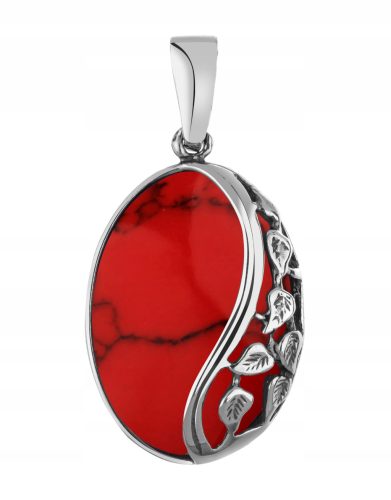  Silber Art 399 Anhänger aus roter Koralle
