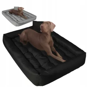  Hundesofa Lagram, Schwarz, Grautöne, 120 cm x 90 cm