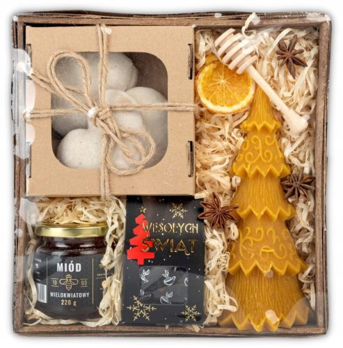  GESCHENKKORB Tee Weihnachtsbaum Lebkuchen