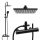 Yoka Home Flova schwarzes Duschpaneel