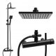 Yoka Home Flova schwarzes Duschpaneel