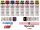 Ampere geodätische Farbe Rot, fluoreszierend, Blau, Orange, Rosa, Grün, Gelb 500 ml