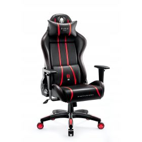    Diablo Chairs X-One 2.0 Gaming-Stuhl, schwarzes und rotes Kunstleder