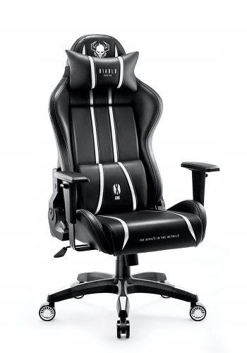  Diablo Chairs X-One 2.0 Gaming-Stuhl, schwarz-weißes Öko-Leder