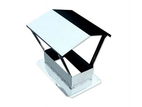 KAMINABDECKUNG EDELSTAHL EDELSTAHLDACH 14x27 Schornstein