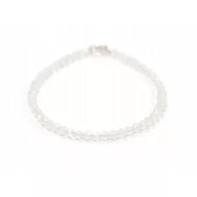  Natürliches MONDSTEIN-Armband, 4 mm Kugeln