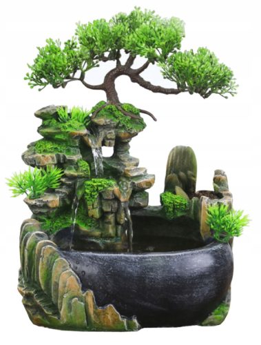  PerfectLife Bonsaibrunnen 28x20x15 cm Anthrazit