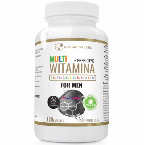 Multiwitamina Men Progress Labs 120 Kapseln - 100% Natürliche Vitamine