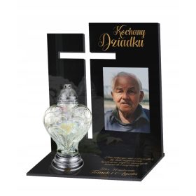  Ein Grabkerzenständer mit FOTO-WIMMUNG