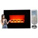 Wandkamin mit elektrischer Heizfunktion PRO-LUX ELEKTROKAMIN schwarz 1800 W 66 x 46 x 11 cm