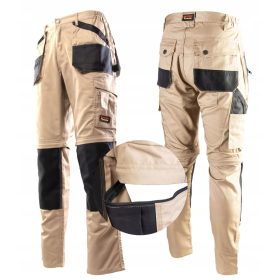 Brixton PRAKTISCHE lange Arbeitshose – BEIGE, Größe 48