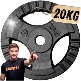  Gusseisenlast 20 kg Plattenübungslenker KAWMET Gym 30 mm