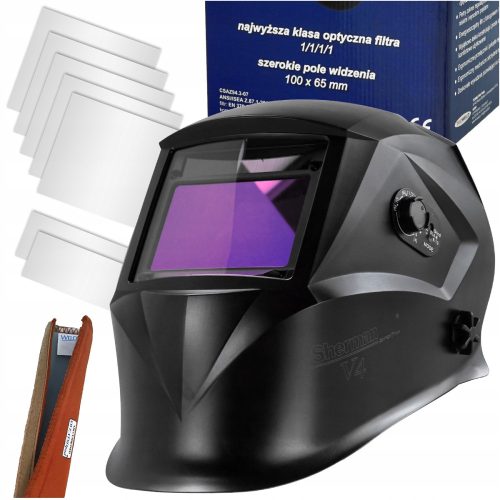SCHWEIßHELM mit automatischer Verdunkelungsmaske V4 + HRS-Schutzglas