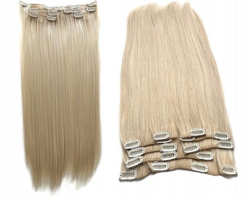  Haarteil, langes Kunsthaar, hellblond, Women's Hair Island